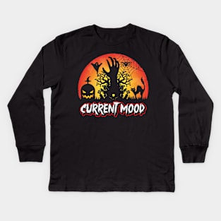 Current mood Halloween Kids Long Sleeve T-Shirt